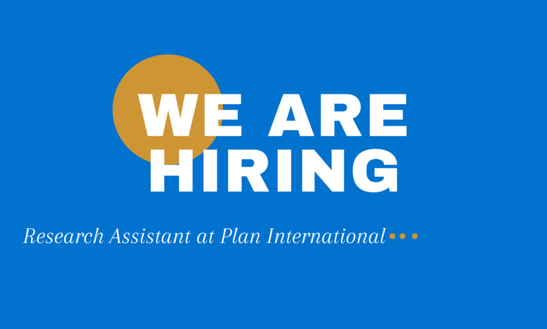 Opportunity Alert: Research Assistant Role at Plan International