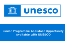 Entry Level Opportunity | Junior Programme Assistant Opportunity Available with UNESCO