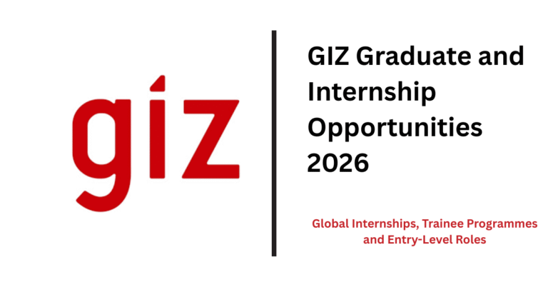 GIZ Graduate and Internship Opportunities 2026 | Global Internships, Trainee Programmes and Entry-Level Roles