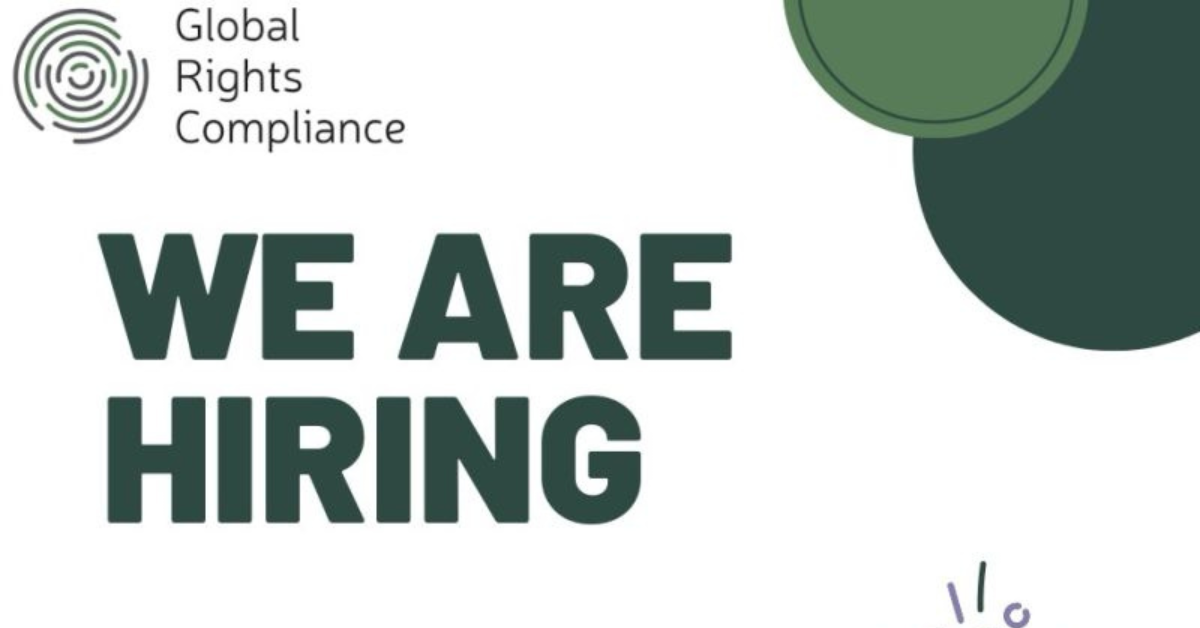 Global Rights Compliance Paid Graduate Trainee Program 2026 | No Experience Required