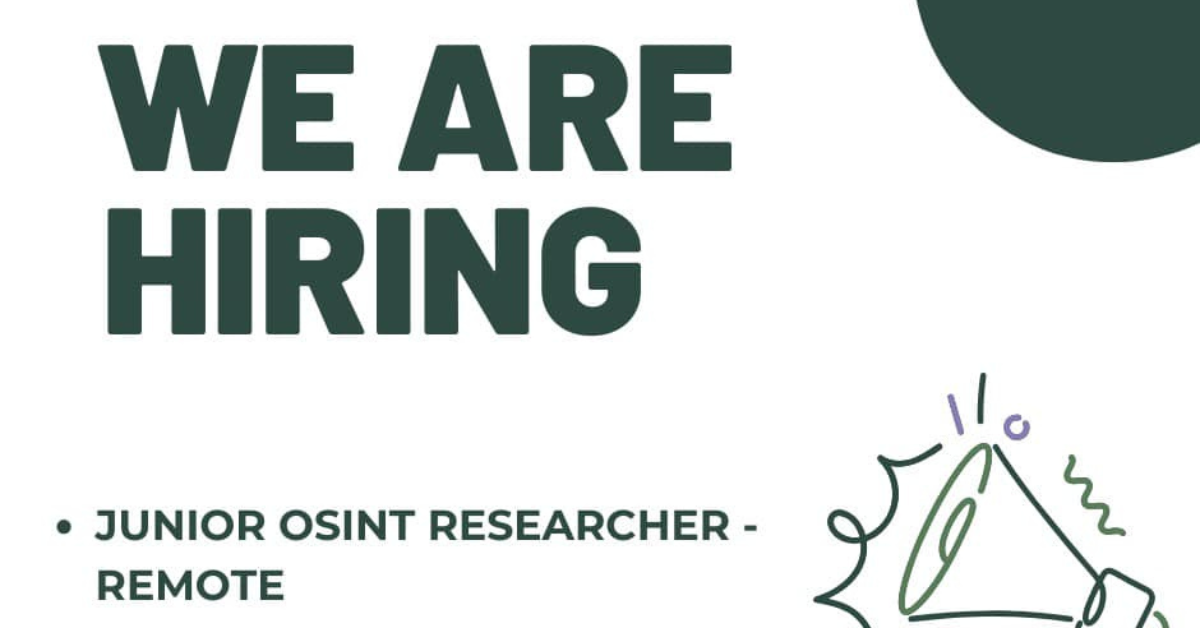 Global Rights Compliance Announces Junior OSINT Researcher Opening | Apply by 4 December 2025