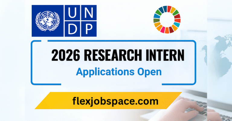 UNDP Research Intern 2026 — Applications Open