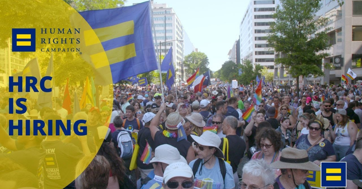 Human Rights Campaign Hiring Director of Strategic Communications & Creative Partnerships | $135K–$162K