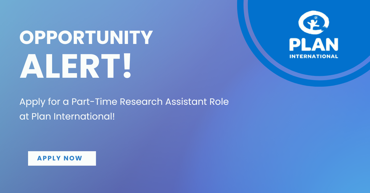 Part-Time Research Assistant at Plan International 2026