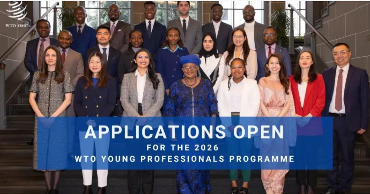 WTO Young Professionals Programme 2027 — Earn CHF 4,000/Month in Geneva