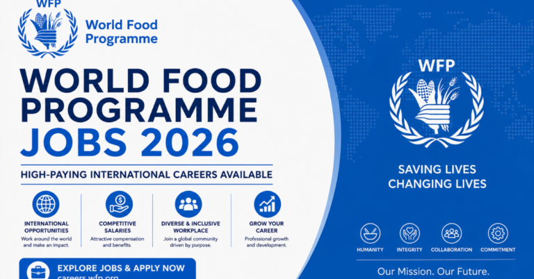 World Food Programme Jobs 2026 — High-Paying International Careers Available