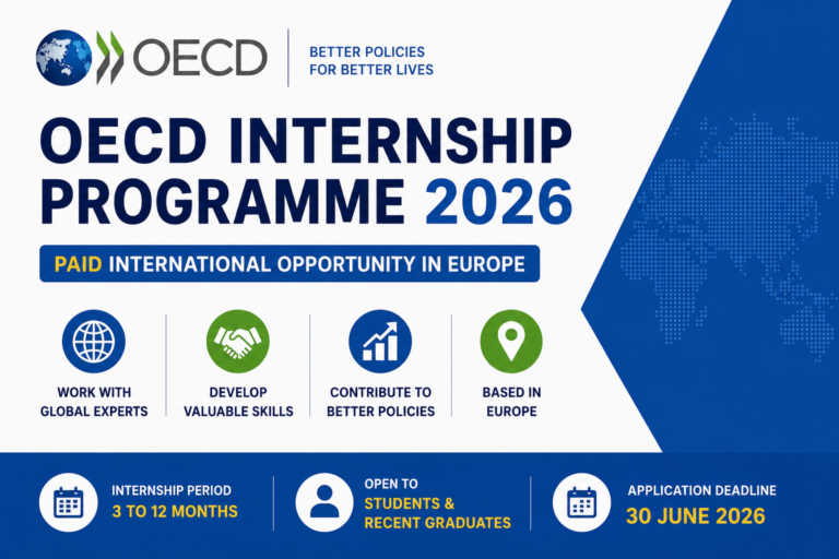 OECD Internship Programme 2026 — Paid International Opportunity in Europe
