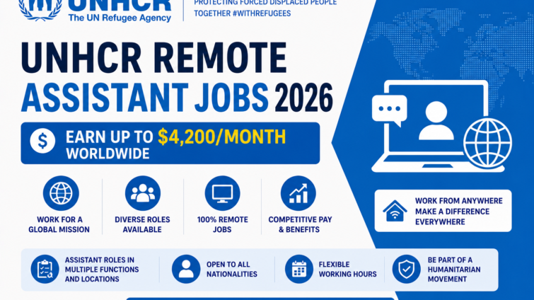 UNHCR Remote Assistant Jobs 2026 — Earn Up to $4,200/Month Worldwide