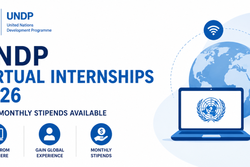 UNDP Virtual Internships 2026 — Monthly Stipends Available