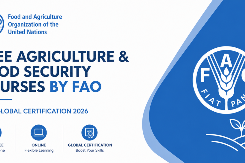 Free Agriculture & Food Security Courses by FAO — Global Certification 2026