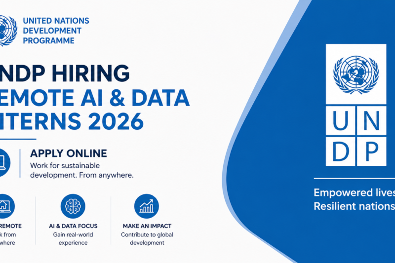 UNDP Hiring Remote AI & Data Interns 2026 — Apply Online