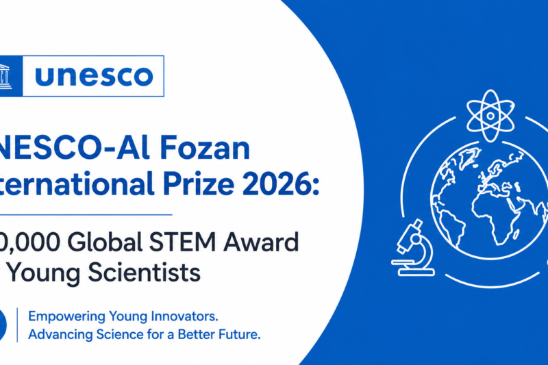 UNESCO-Al Fozan International Prize 2026: $50,000 Global STEM Award for Young Scientists
