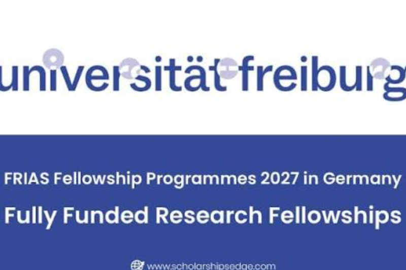 FRIAS Early Career Fellowship Programme 2027/28 Applications Open for International Postdoctoral Researchers in Germany