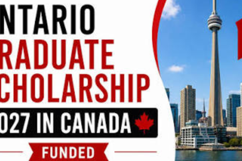 Ontario Graduate Scholarship 2027 in Canada (Funded)
