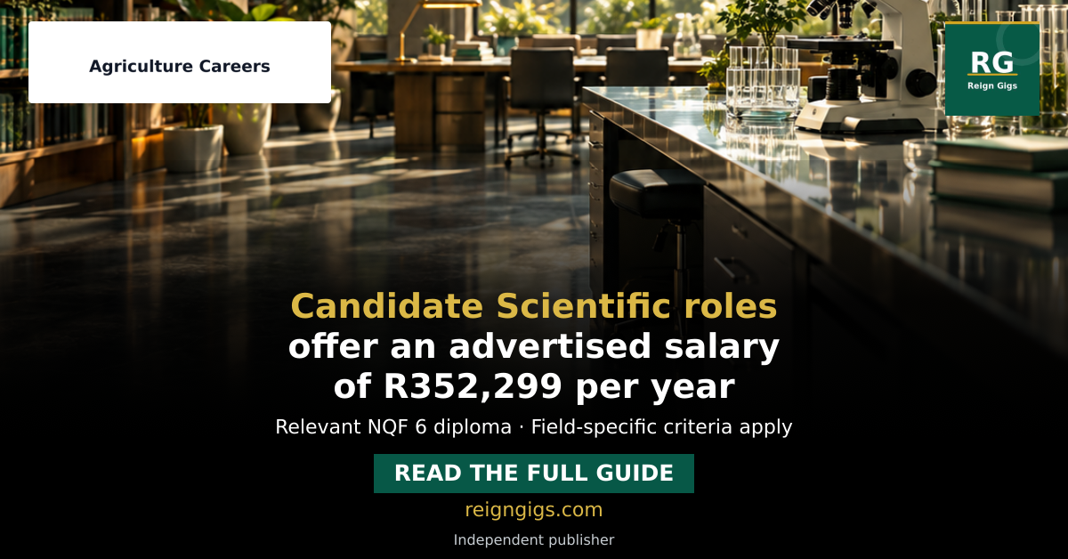 KZN Agriculture Candidate Scientific Technician Vacancies: Crop, Livestock and Resource Research